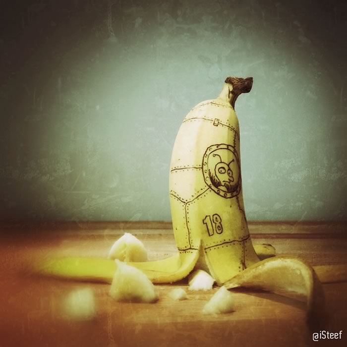 bananas convertidas en obras de arte - 01